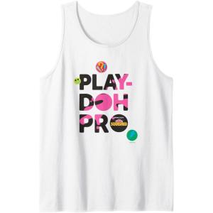 Play-Doh Squished Pro Center Bold Filled Logo Tank Top(White)