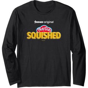 Play-Doh Squished Retro Classic Dough Logo Long Sleeve T-Shirt(Black)
