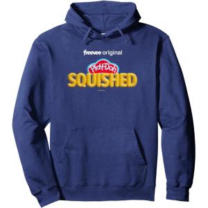 Play-Doh Squished Retro Classic Dough Logo Pullover Hoodie(Navy Blue)