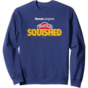 Play-Doh Squished Retro Classic Dough Logo Sweatshirt(Navy Blue)