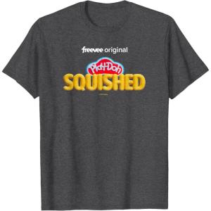 Play-Doh Squished Retro Classic Dough Logo T-Shirt(Dark Heather Grey)