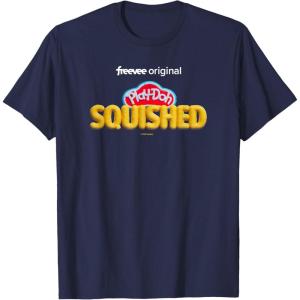 Play-Doh Squished Retro Classic Dough Logo T-Shirt(Navy Blue)