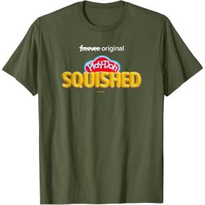 Play-Doh Squished Retro Classic Dough Logo T-Shirt(Olive Green)