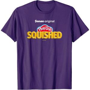 Play-Doh Squished Retro Classic Dough Logo T-Shirt(Purple)