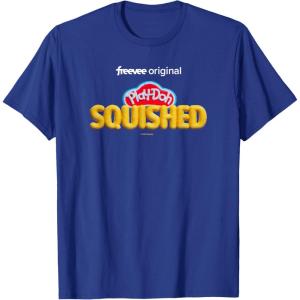 Play-Doh Squished Retro Classic Dough Logo T-Shirt(Royal Blue)