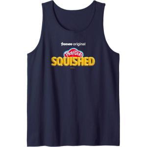 Play-Doh Squished Retro Classic Dough Logo Tank Top(Navy Blue)