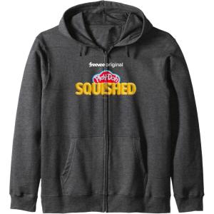 Play-Doh Squished Retro Classic Dough Logo Zip Hoodie(Dark Heather Grey)
