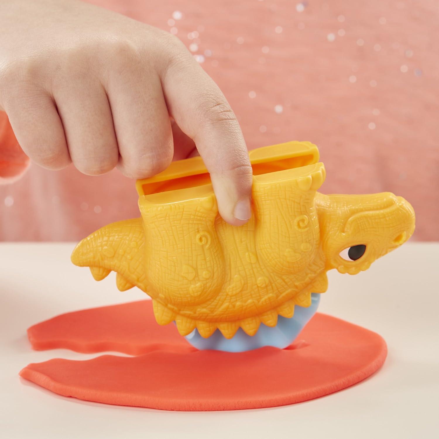 imagePlayDoh Dino Tools Dinosaur Toys with 3 NonToxic Colors Amazon Exclusive