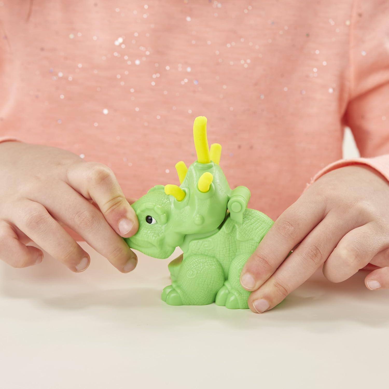imagePlayDoh Dino Tools Dinosaur Toys with 3 NonToxic Colors Amazon Exclusive