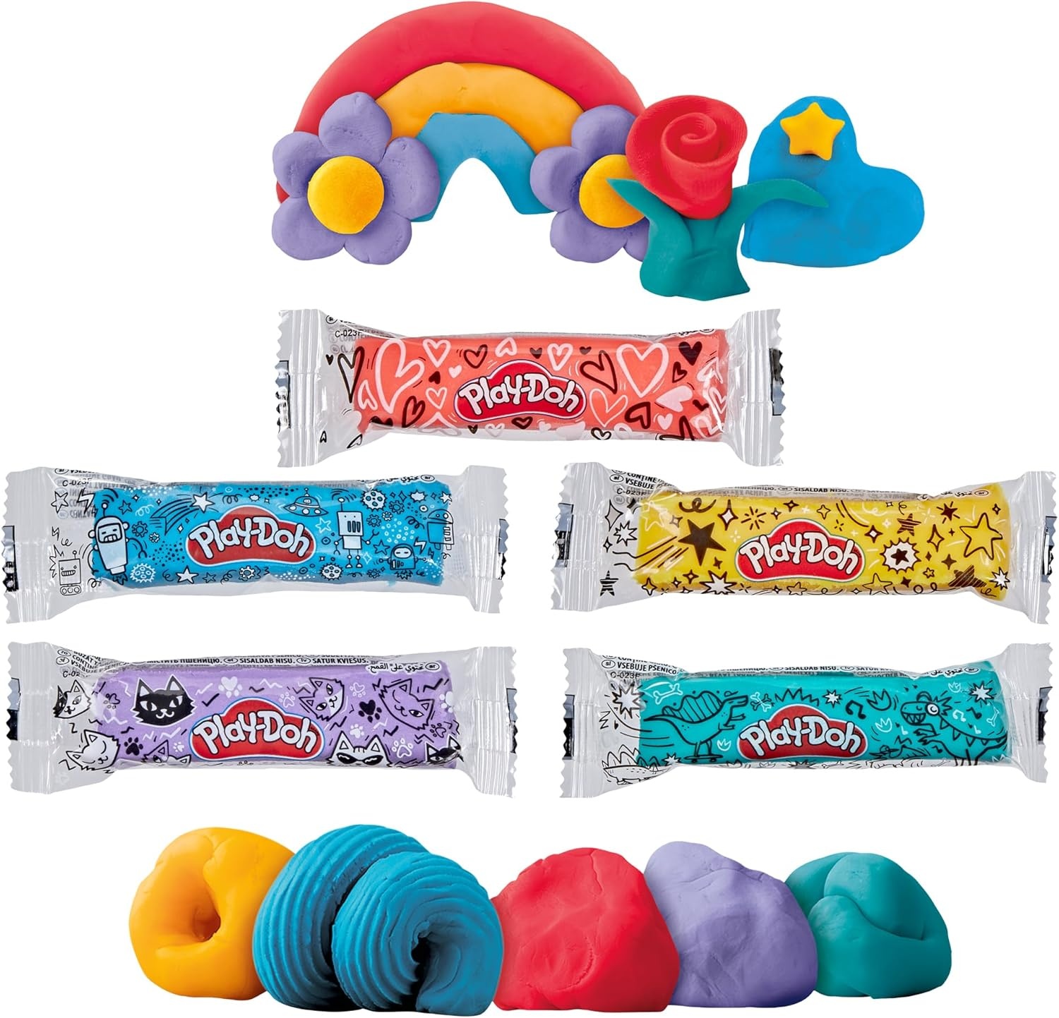 image:imagePlayDoh 50Pack Refill Color Sticks Bulk Prizes amp Favors Assorted Colors 1 Ounce Each Individually Wrapped