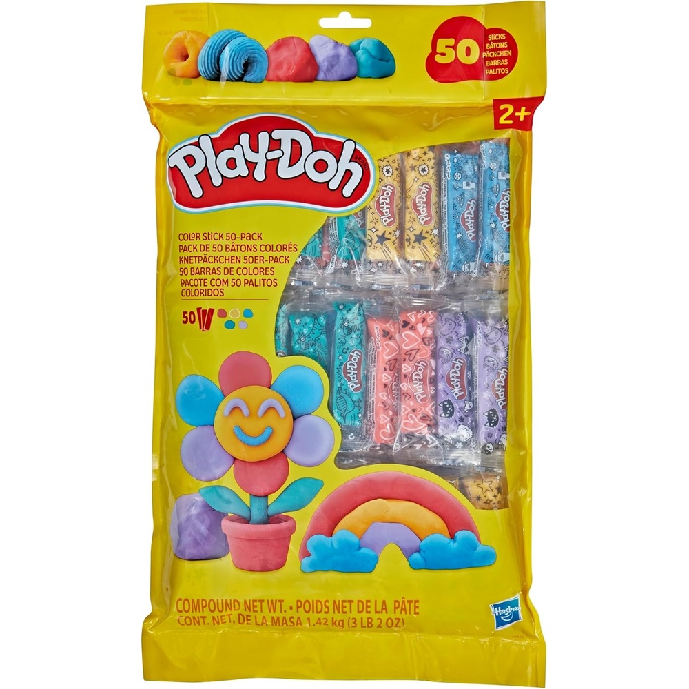 image:imagePlayDoh 50Pack Refill Color Sticks Bulk Prizes amp Favors Assorted Colors 1 Ounce Each Individually Wrapped